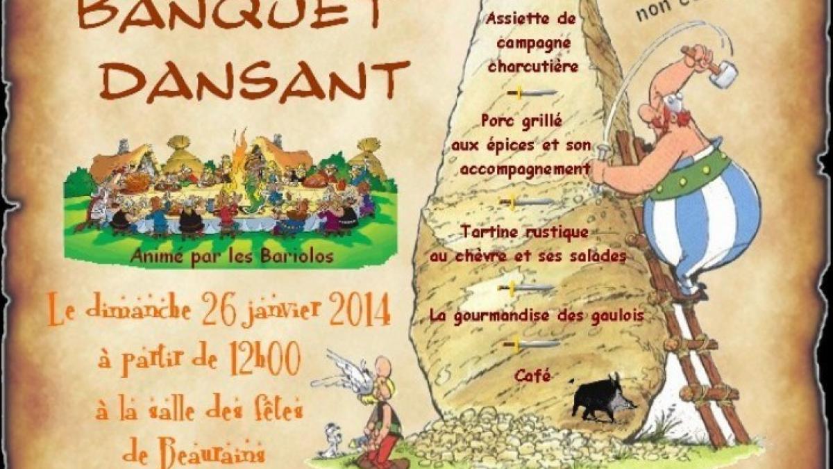 Affiche repas asterix