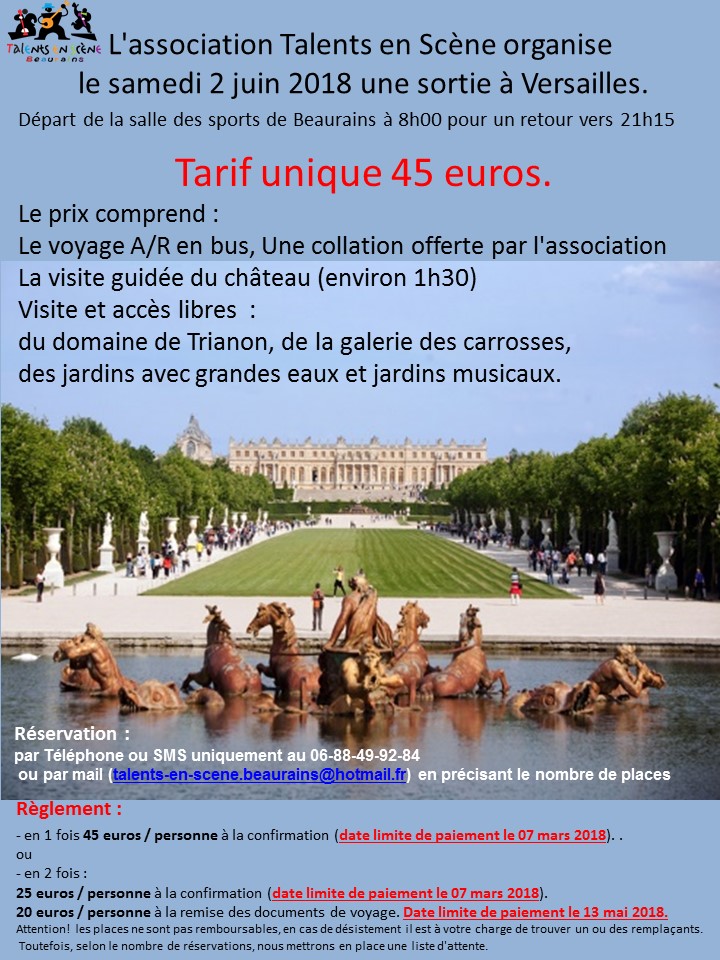 Affiche versailles