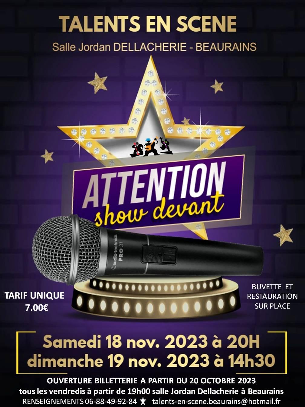 ATTENTION SHOW DEVANT