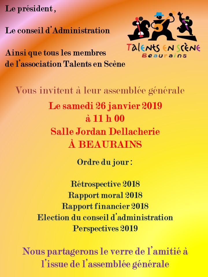 Invitation ag 2019